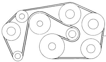 Mercedes 300e belt routing