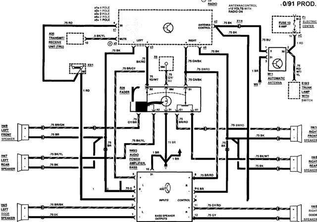 190e 2.6- New radio head leave the amp? - PeachParts Mercedes-Benz