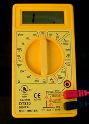 multimeter settings
