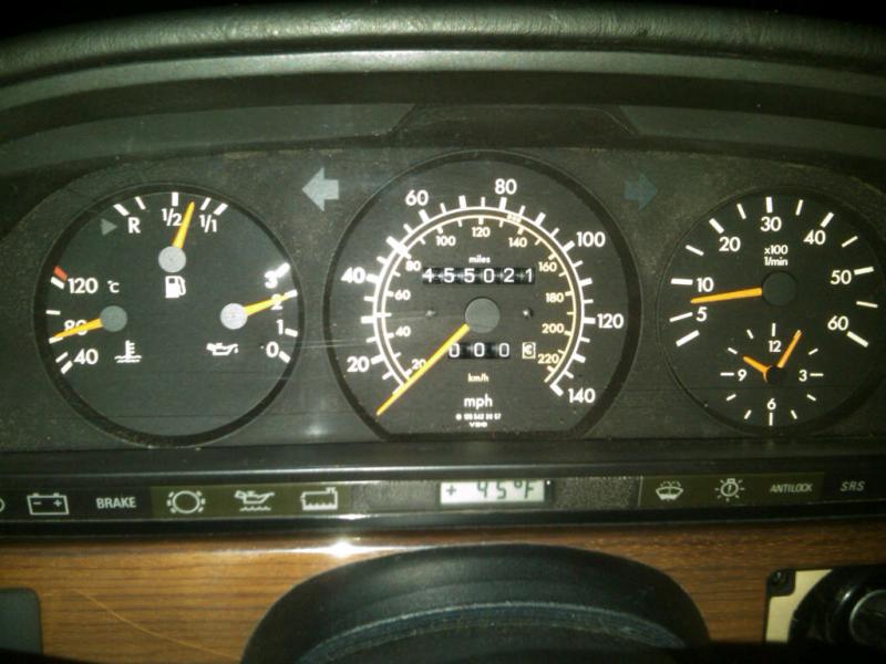 Mercedes w123 odometer repair