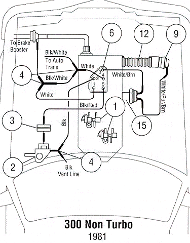 1981 Mercedes 300d vacuum diagram #7