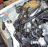 300TD SLS pump removal and suspension conversion-engine-bay.jpg