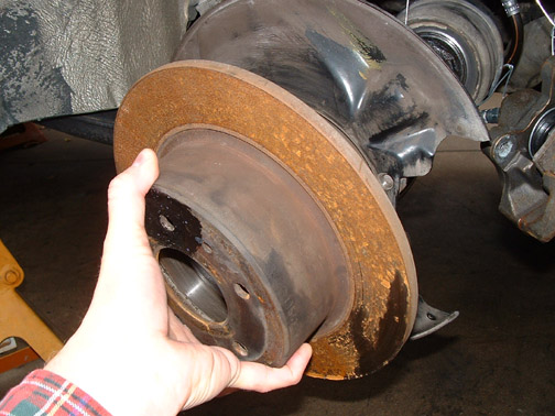 Mercedes e300 brake rotor removal