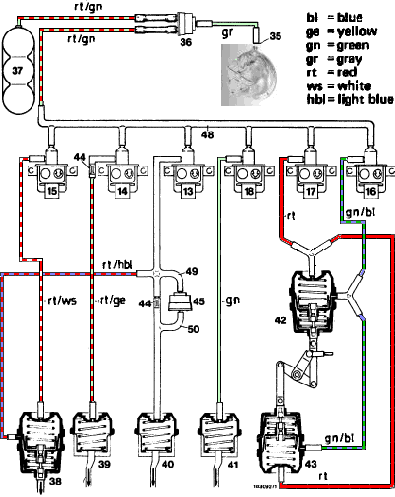 1985 Mercedes 300d vacuum diagram #3