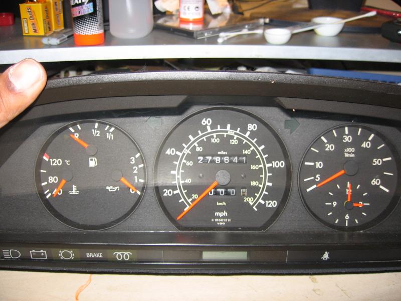 W126 Instrument Cluster paint Finished PeachParts MercedesBenz Forum