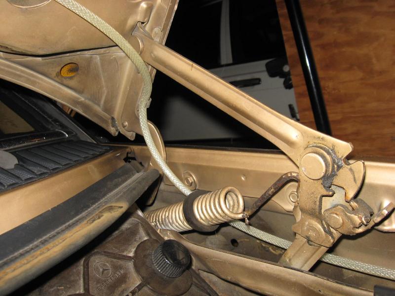 Picture of good hood hinge for W123? PeachParts MercedesBenz Forum