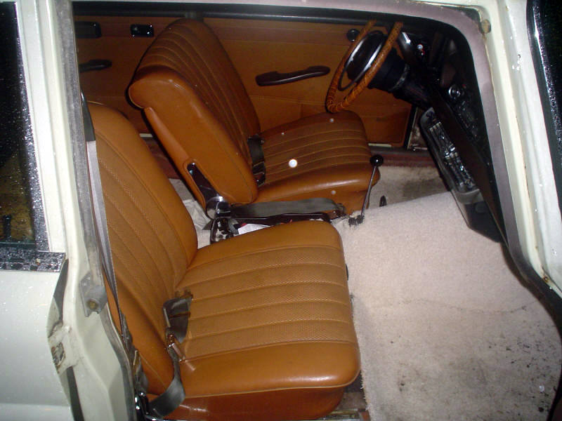 w 115 w 109 w114 Peau LAINEE sitzbezüge Noir-mercedes w 108