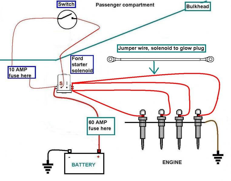 Glow Plug Wiring Diagram from www.peachparts.com