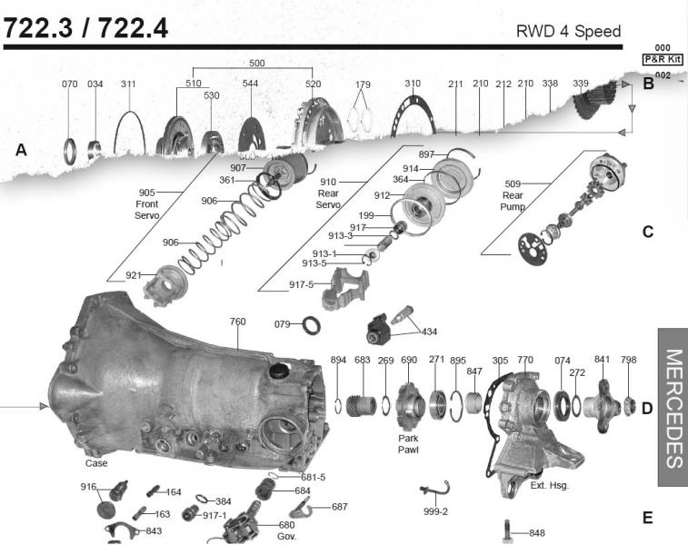 722.3 transmission parts