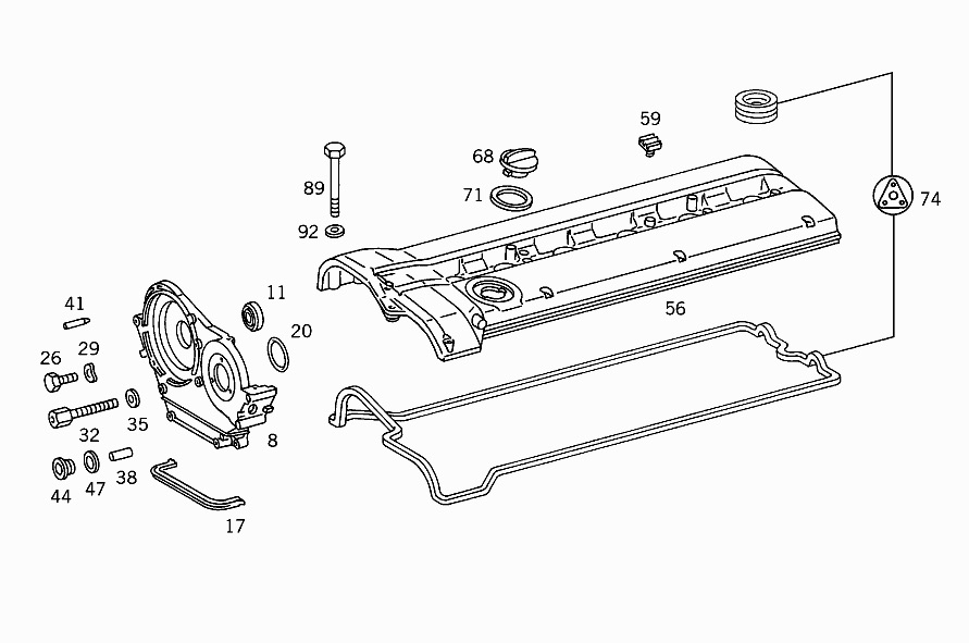 WTB M104.980/1 Upper Timing Cover PeachParts MercedesBenz Forum