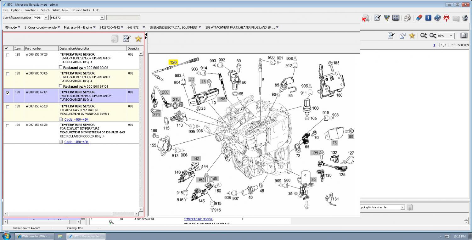 B19/11 Exhaust Temp Sensor part number PeachParts MercedesBenz Forum