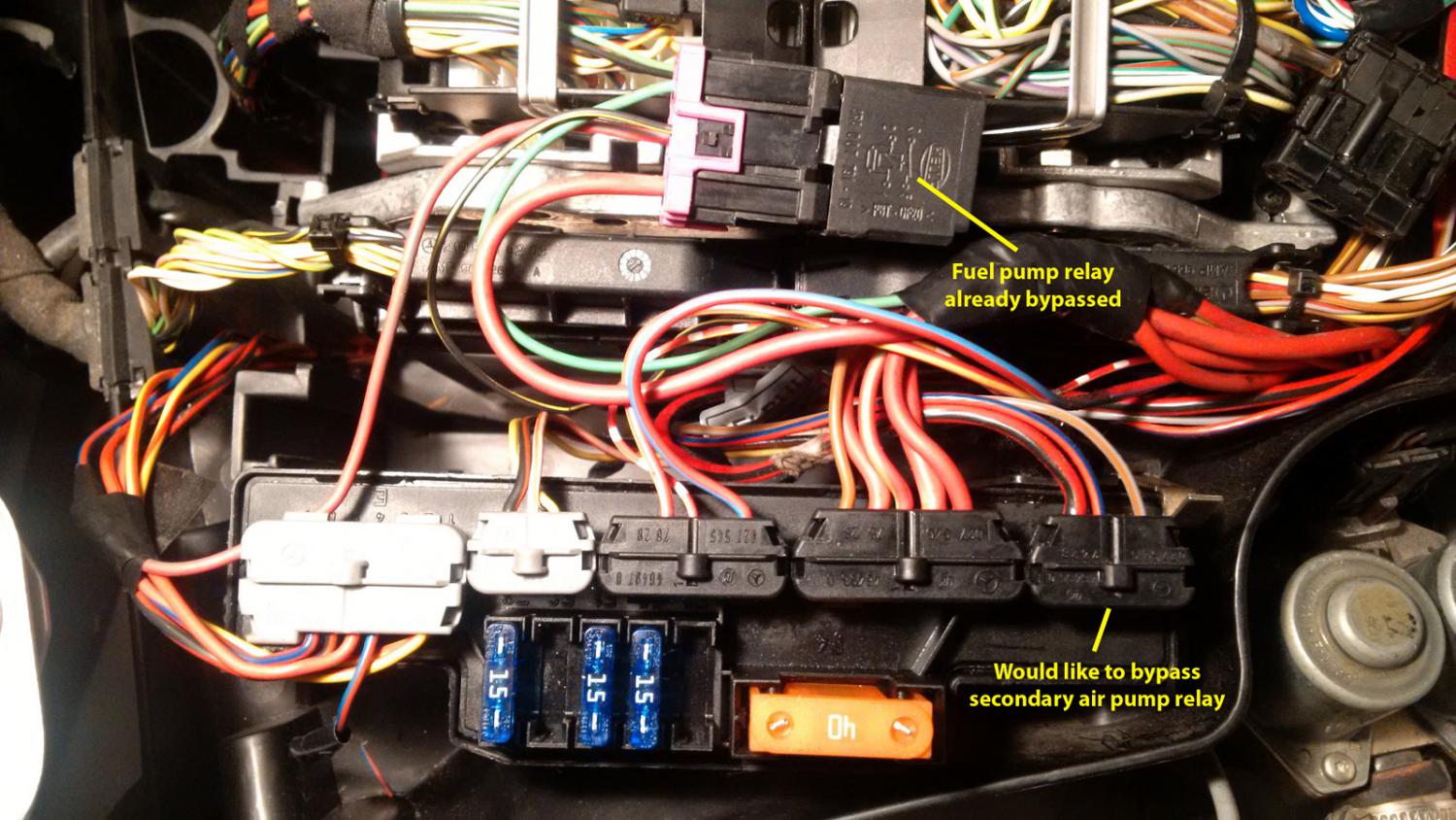 Secondary air pump relay bypass - PeachParts Mercedes-Benz Forum